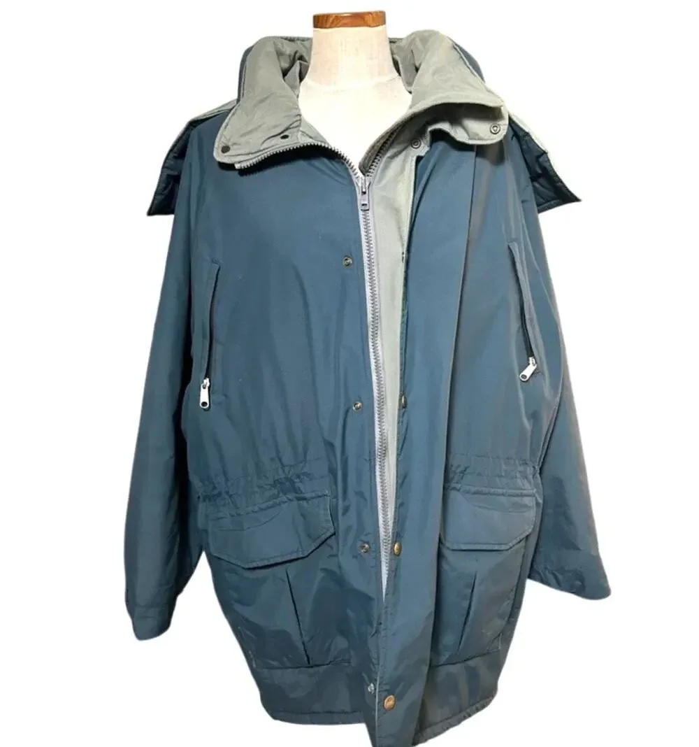 LL Bean Maine Wardens GoreTex Parka XL Navy Gorpcore Outdoor Professional